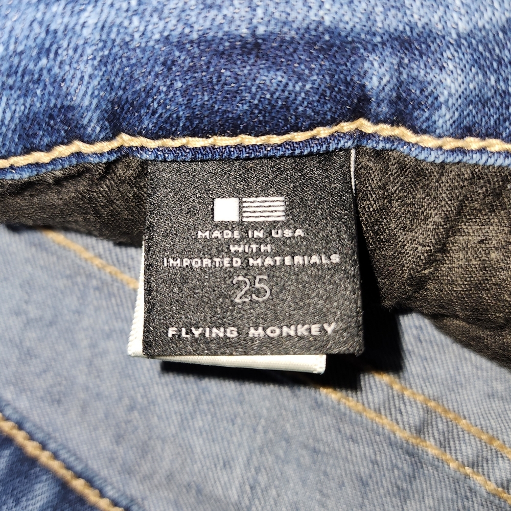 Flying Monkey Platinum - Embroidered Distressed J… - image 6